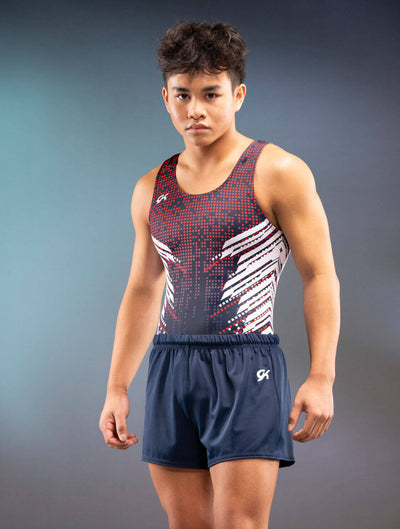 Men's GK Campus Stretchtek Navy Blue Gymnastics Shorts