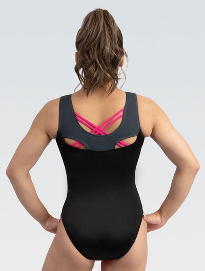 GK Spaghetti Back Workout Leotard