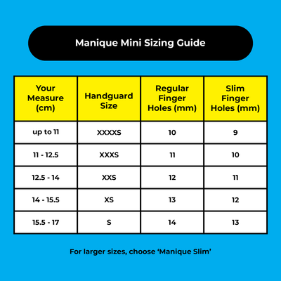 Manique Unique Mini Uneven Bar Handguards (Double Buckle)
