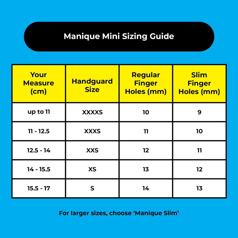 Manique Unique Mini Uneven Bar Handguards (Double Buckle)