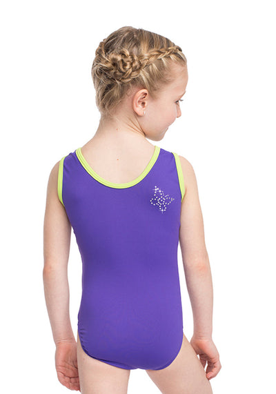 Ervy Butterfly Leotard (Orchid and Kiwi)