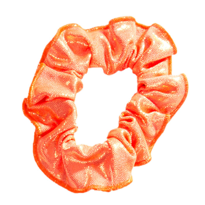 Ervy Classic Lack Shine Hair Scrunchie (Orange)