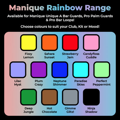 Manique Unique Wide A Bar Handguards (Velcro) - Lilac Myst